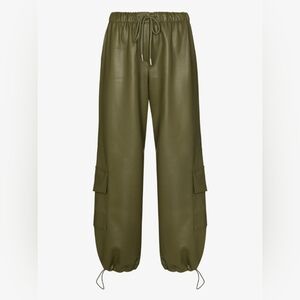 The Frankie Shop Olive Green Cargo Drawstring Pants